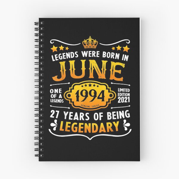 Item preview, Vintage June 27th Birthday For Men 1994 27 Years Old  designed and sold by jerrie9.