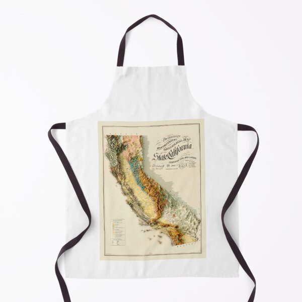 Item preview, 1891 3D California Geological Map digitally rendered  designed and sold by ThinkAboutMaps.