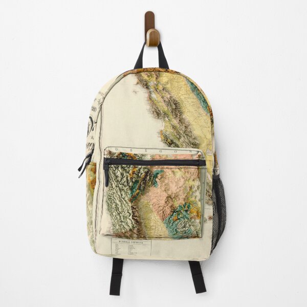 Item preview, 1891 3D California Geological Map digitally rendered  designed and sold by ThinkAboutMaps.
