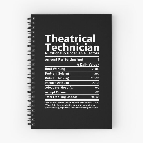 Item preview, Theatrical Technician T Shirt - Nutritional And Undeniable Factors Gift Item Tee designed and sold by eroscamila.