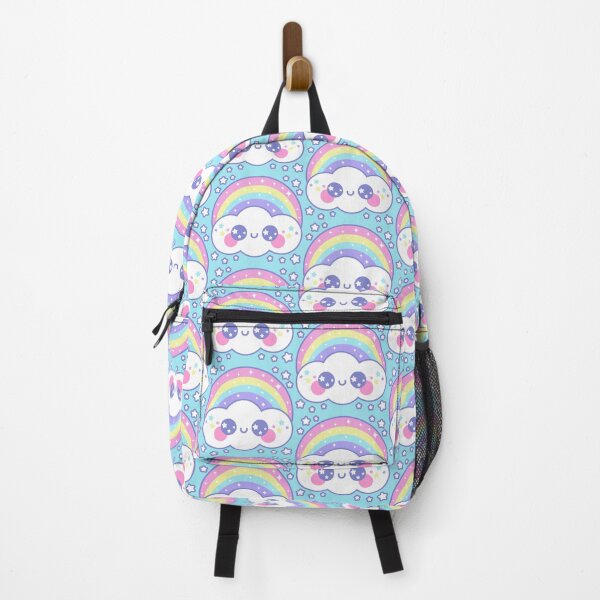 Item preview, Happy Rainbow Cloud - Blue designed and sold by HolleyTeaTime.