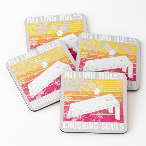 Item preview, Hitting Holes And Crushing Souls Funny Cornhole Game designed and sold by GINIART.