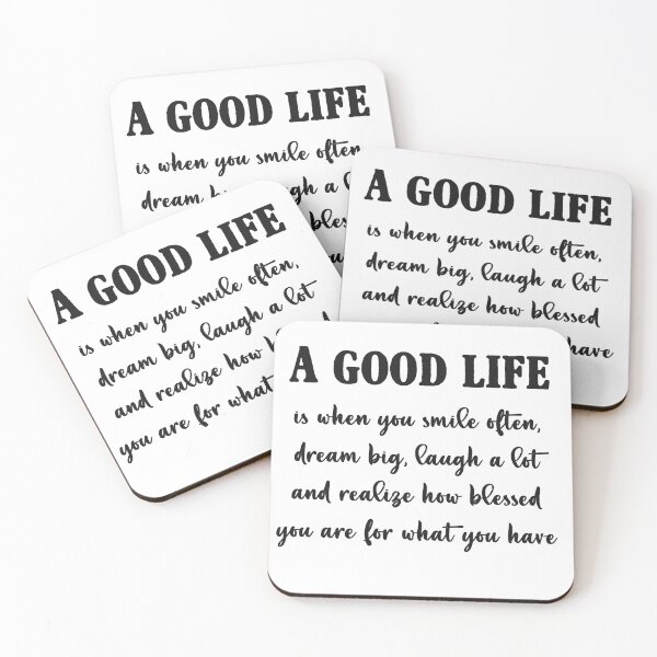 Item preview, A good life is when you smile often dream big designed and sold by GLORY-LIFE.