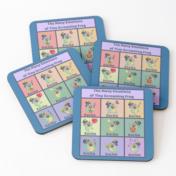 Item preview, The Many Emotions of Tiny Screaming Frog  designed and sold by Screaming-Frog.