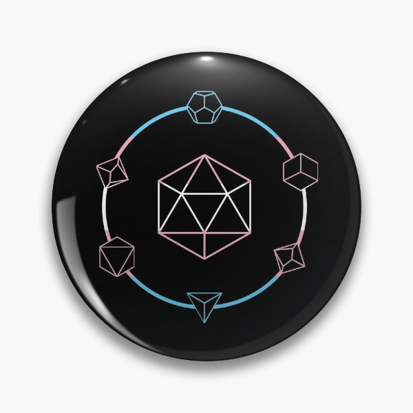 Item preview, Transgender Pride Dice  designed and sold by RoleCallDnD.