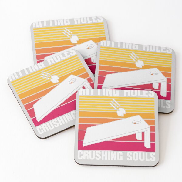 Item preview, Hitting Holes And Crushing Souls Funny Cornhole Game designed and sold by GINIART.
