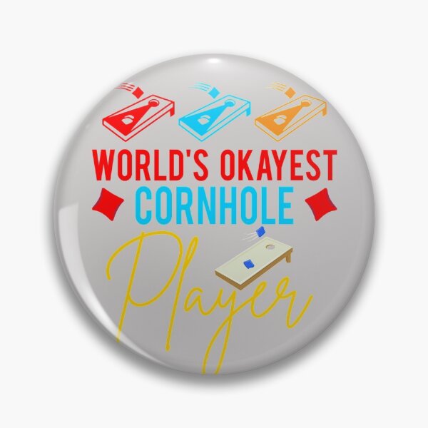 Item preview,  World’s Okayest Funny Retro Style Bean Bags Cornhole Player designed and sold by GINIART.