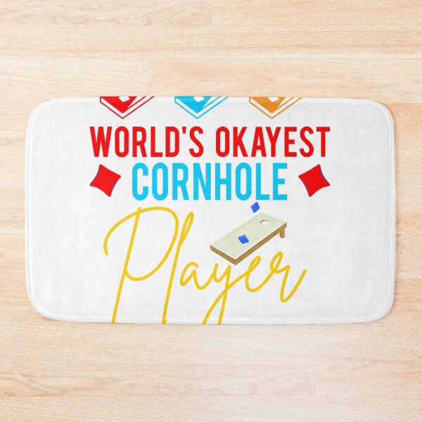 Item preview,  World’s Okayest Funny Retro Style Bean Bags Cornhole Player designed and sold by GINIART.