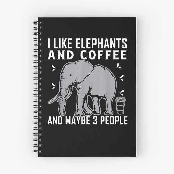 Item preview, I Like Elephants And Coffee And Maybe 3 People Elephant  designed and sold by jerrie9.