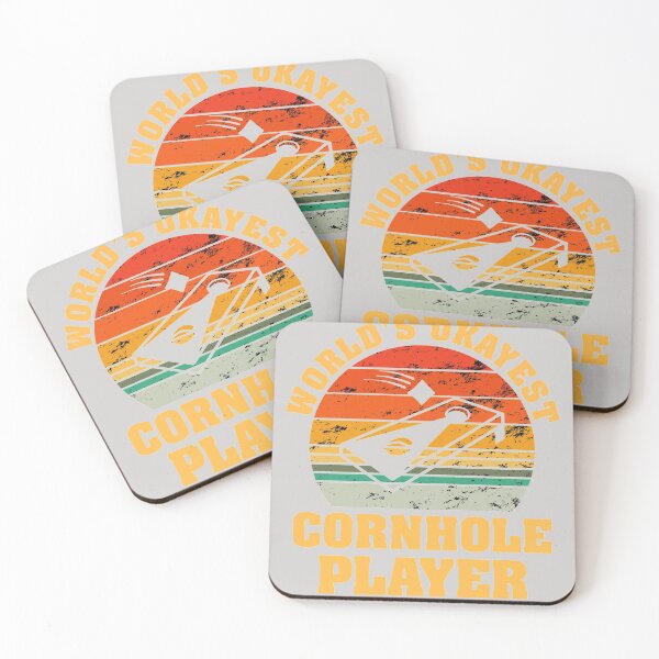 Item preview,  World’s Okayest Funny Retro Style Bean Bags Cornhole Player designed and sold by GINIART.