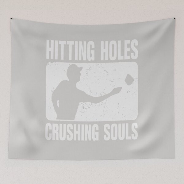 Item preview, Hitting Holes And Crushing Souls Funny Cornhole Game designed and sold by GINIART.