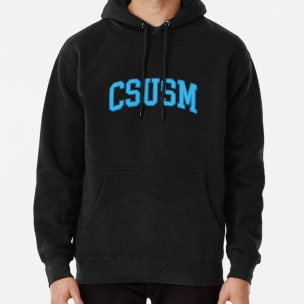 csusm college font curved Pullover Hoodie for Sale by scollegestuff Redbubble