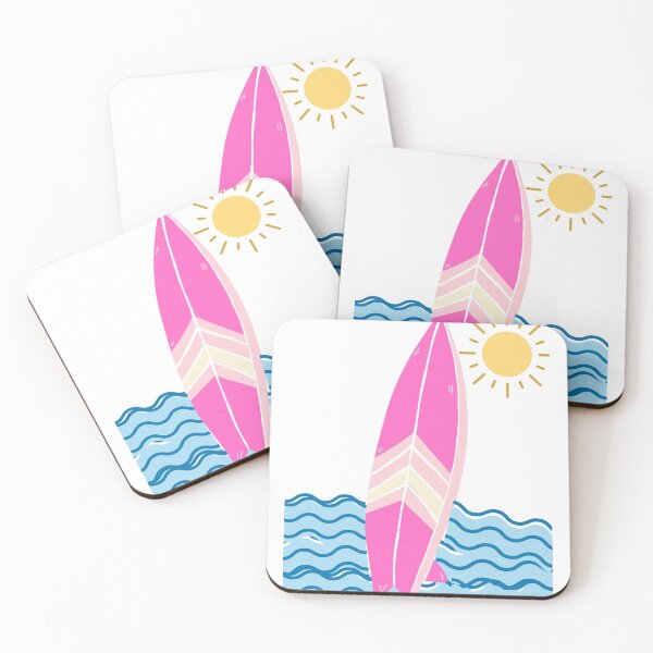 Item preview, Surf's Up Pink Ocean Sunrise designed and sold by elevated-aura.