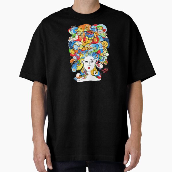 Coloured curls Oversized T-Shirt