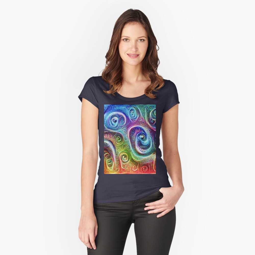 Item preview, Fitted Scoop T-Shirt designed and sold by blackhalt.