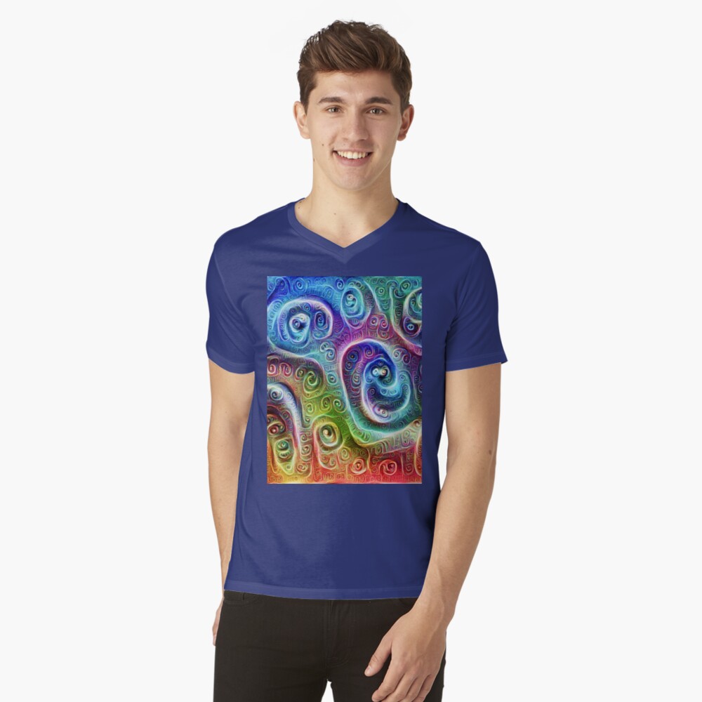 Item preview, V-Neck T-Shirt designed and sold by blackhalt.
