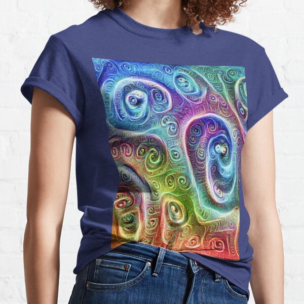 DeepDream Tomato Steelblue 5x5K v9 Classic T-Shirt