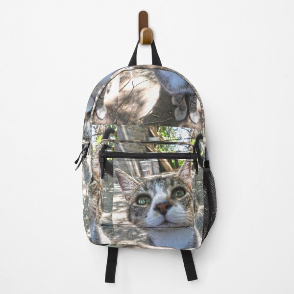 Item preview, close up of a green eeyed cat designed and sold by Stephanie Skeem.