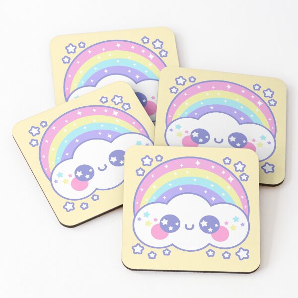 Artikelvorschau, Happy Rainbow Cloud - Gelb entworfen und verkauft von HolleyTeaTime.