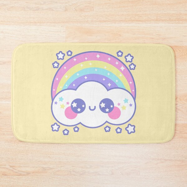 Item preview, Happy Rainbow Cloud - Yellow designed and sold by HolleyTeaTime.