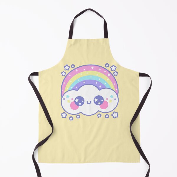 Item preview, Happy Rainbow Cloud - Yellow designed and sold by HolleyTeaTime.