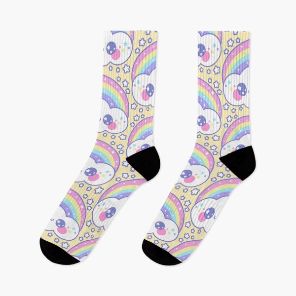 Artikelvorschau, Happy Rainbow Cloud - Gelb entworfen und verkauft von HolleyTeaTime.