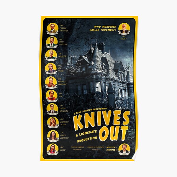 Knives Out CastCharacters Poster