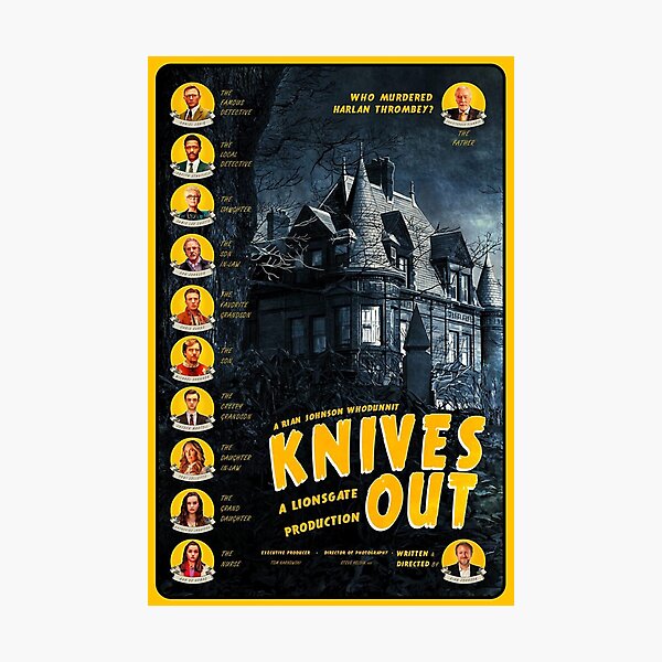 Knives Out CastCharacters Photographic Print
