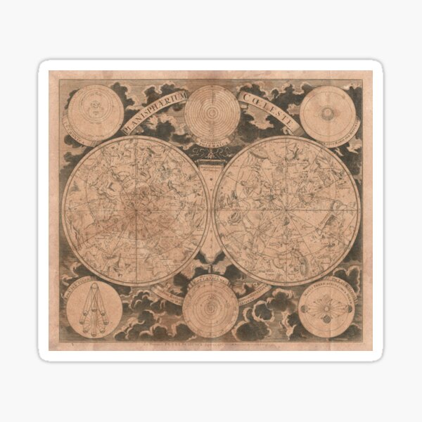 Item preview, 18th Century Star Chart - Vintage Astronomy designed and sold by OddPop.