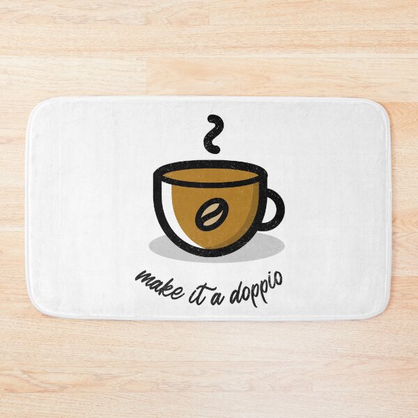 Item preview, Make It a Doppio, Coffee Humor designed and sold by travelitalia.