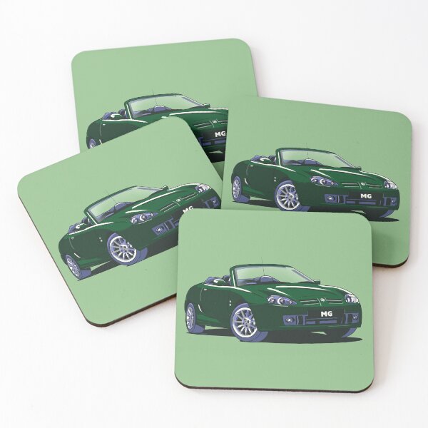 Aperçu de l'œuvre Voiture MG Rover MG TF en British Racing Green créée et vendue par Webazoot Industries - Car Art.