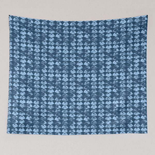 Item preview, Blue Ginkgo Array on Medium Blue designed and sold by Art in My Loft.