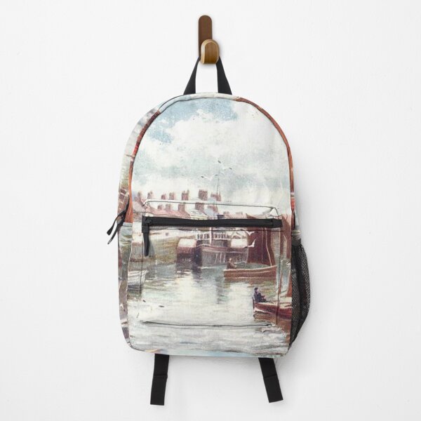 Item preview, Vintage Illustration of Arbroath Harbour designed and sold by yourscotland.
