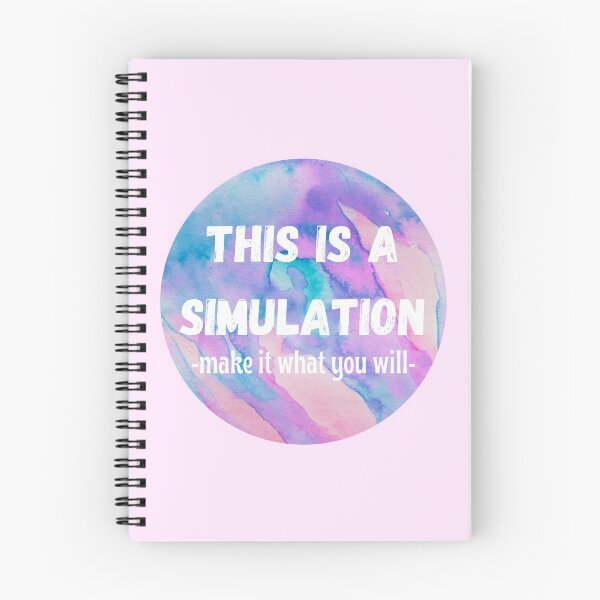 Item preview, This Is A Simulation Watercolor Quote designed and sold by Natasha Rolfe.