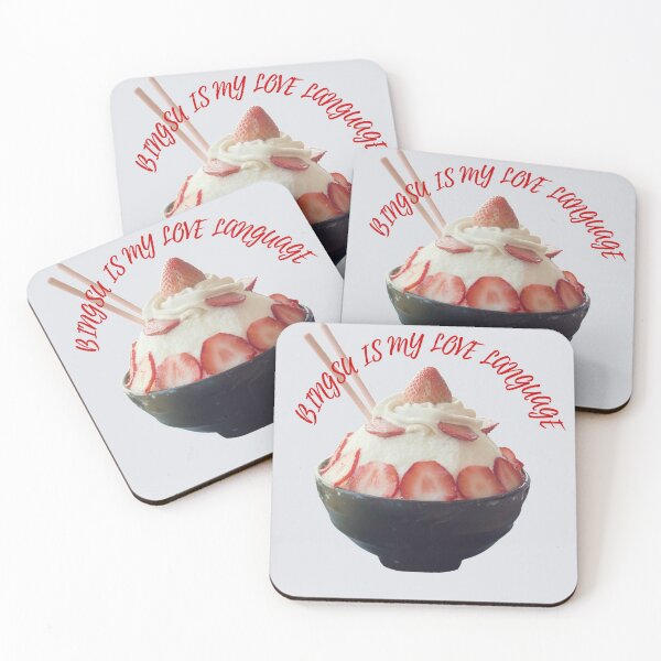 Item preview, Bingsu is my Love Language | Strawberry Bingsu  designed and sold by NerdyByDesign.