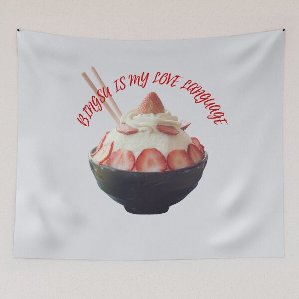 Item preview, Bingsu is my Love Language | Strawberry Bingsu  designed and sold by NerdyByDesign.
