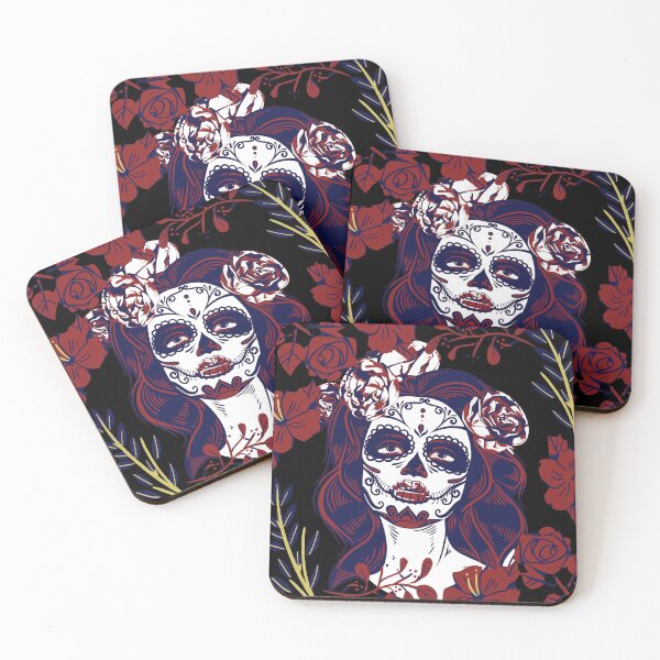 Item preview, Day of the Dead with Roses designed and sold by avocadissimo.
