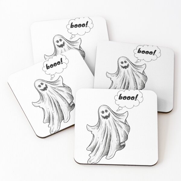 Item preview, funny ghost saying "boo" designed and sold by Marouane21.