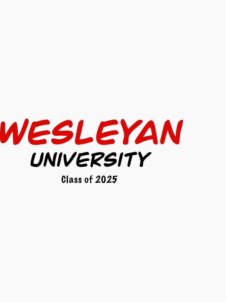 "Wesleyan University Class of 2025" Sticker for Sale by SolsticeStudio