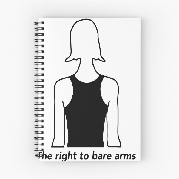 Item preview, The Right to Bare Arms-black designed and sold by Tanya Scharaschkin.