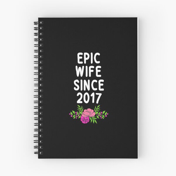 Item preview, Epic Wife Since 2017 Wedding Anniversary Awesome Spouse Gift Pullover Hoodie designed and sold by cpaddensil.