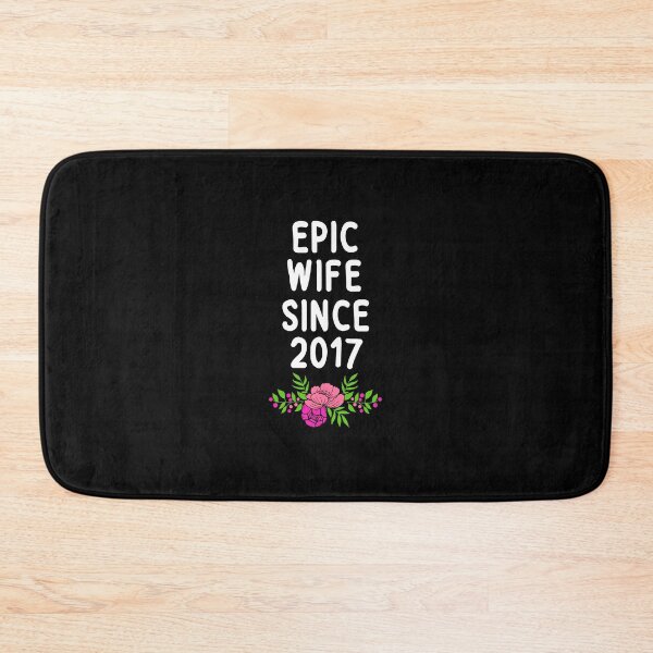 Item preview, Epic Wife Since 2017 Wedding Anniversary Awesome Spouse Gift Pullover Hoodie designed and sold by cpaddensil.