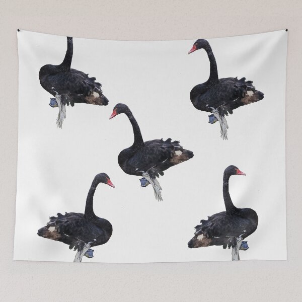Item preview, Black swan pattern designed and sold by hvasilevshop.
