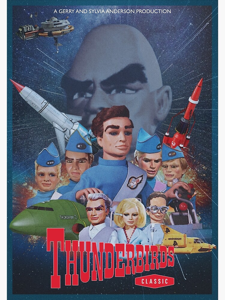 Thunderbirds Classic Vintage Retro Poster Poster By Tgoodolddays