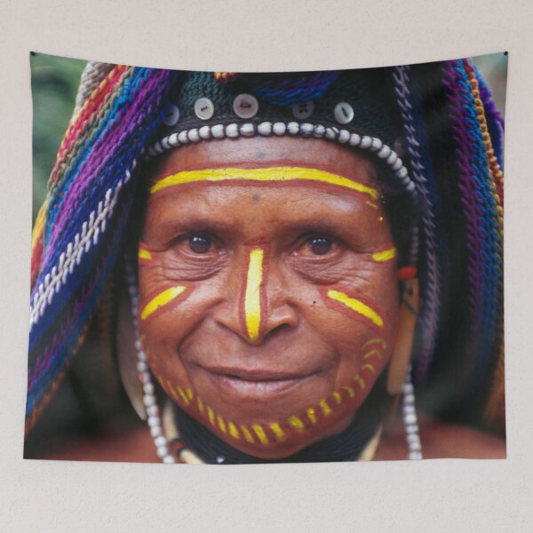 Item preview, Papua New Guinea Village Woman In Traditional Dress designed and sold by DEC02.