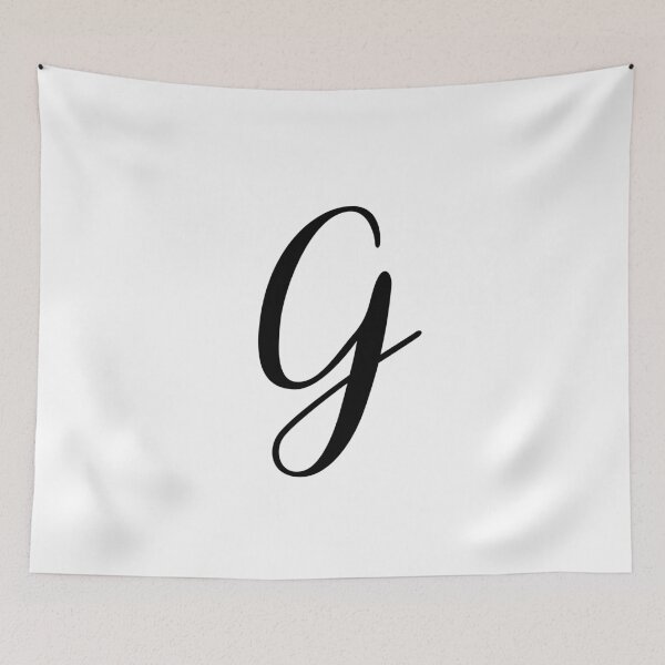 Item preview, Italic Monogram Letter G designed and sold by JustSeasons.
