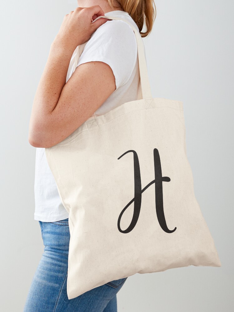 Italic Monogram Letter H | Art Print