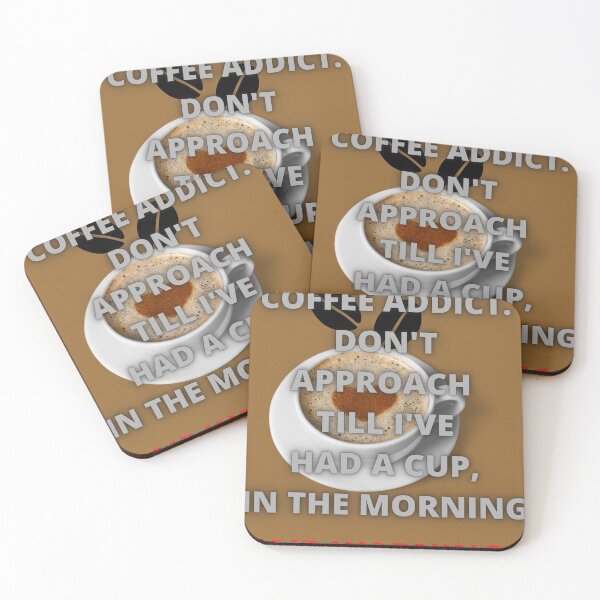 Item preview, Coffee Addict. fair warning. designed and sold by Highhocreations.