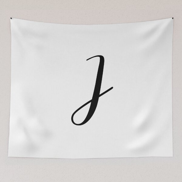 Item preview, Monogram in italic letter J designed and sold by JustSeasons.