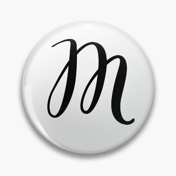 Item preview, Italic Monogram Letter M designed and sold by JustSeasons.